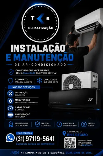 Instalação e manutenção de ar-condicionado 