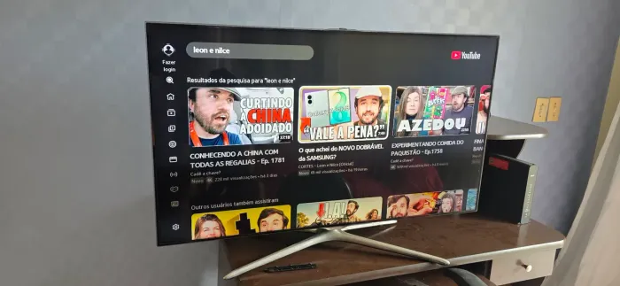 Smart TV Samsung 46" F7500 Full HD - funcionando