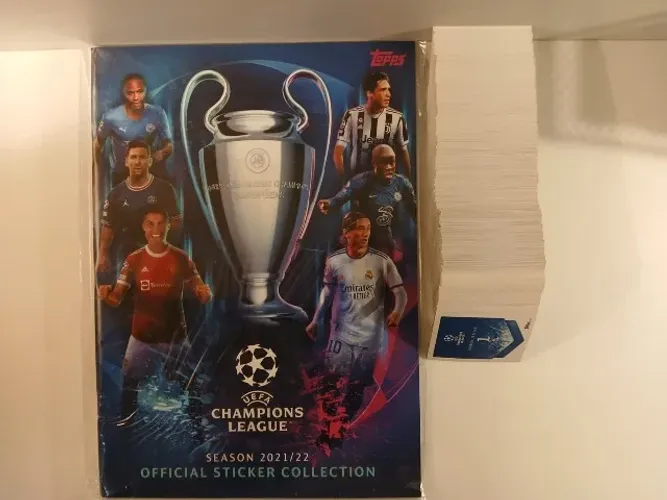 Álbum de Figurinhas Topps Champions League 21/22 COMPLETO - FIGURINHAS SOLTAS
