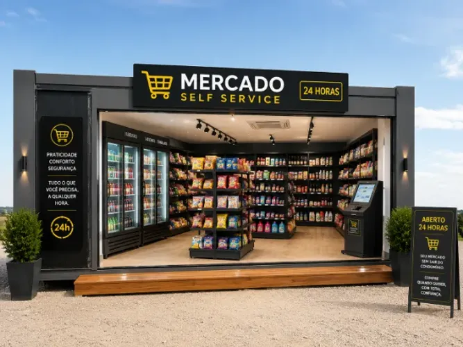 Minimercado Container Self Service em Curitiba