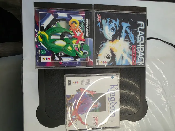 3DO Panasonic FZ1 2 Controle e 3 Jogos um sendo Original Deifeito no Leitor
