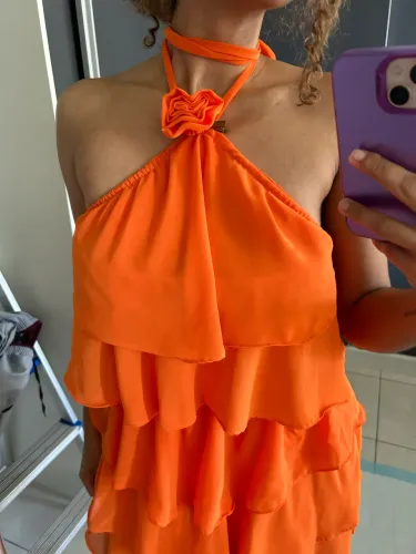 Vestido P babado 