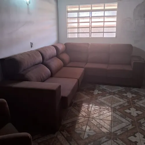 Jogo de sofá com poltrona 