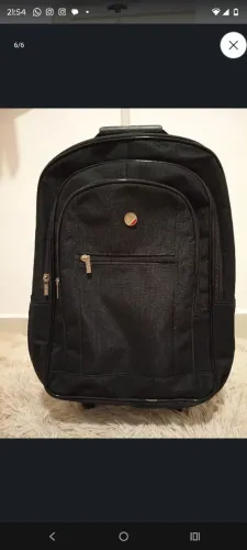 Mochila Executiva Nova com rodinhas e puxador