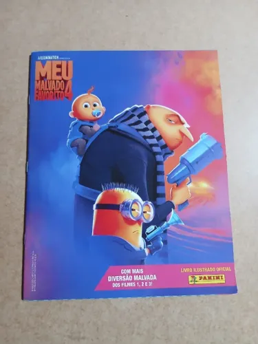 Album figurinhas incompleto meu malvado favorito 4
