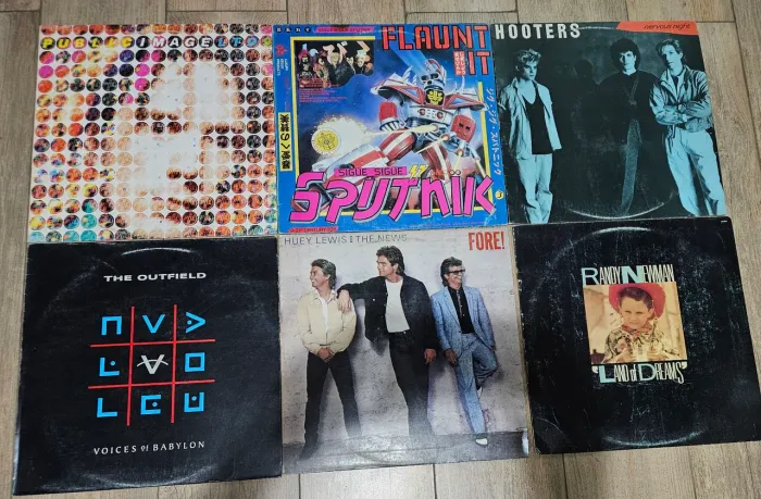 Lote discos de vinil rock anos 80