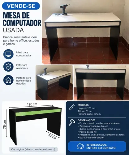 MESA DE COMPUTADOR USADA