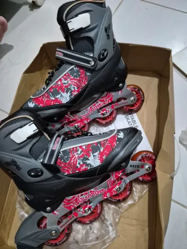 Patins Burnett Roller Inline Regulável Com Caixa