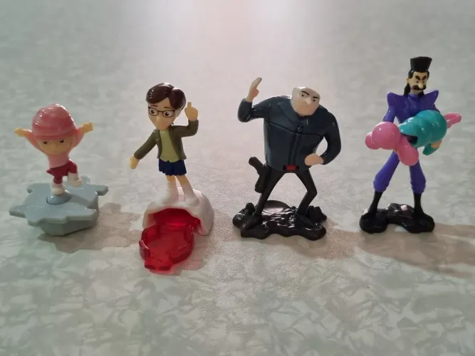 Lote 4 personagens Meu Malvado Favorito Minions - Kinder ovo 2017 - Em ótimo estado