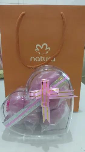 Presente sabonetes natura coração 