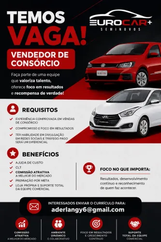 VAGA VENDENDOR (A) DE CONSÓRCIO DE VEÍCULOS
