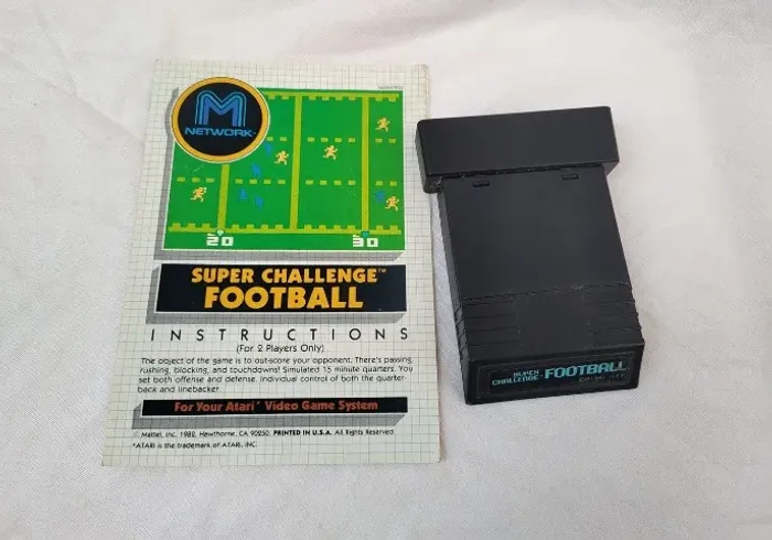 Super Challenge Football + Manual De Intruções - Atari 2600