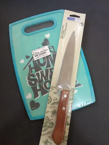 Kit facaTramontina+tábua de carne