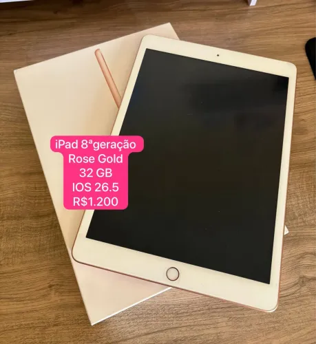 iPad 8ª Geração 32GB Rose Gold RJ