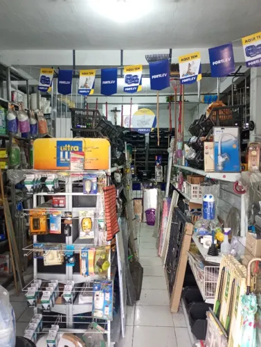 Fundo depósito material de construção