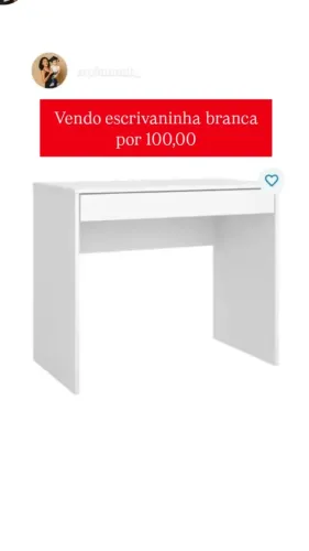Escrivaninha branca