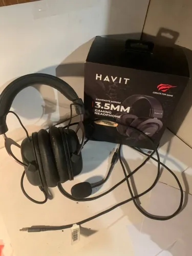 Havit Headphone Fone de Ouvido H2002d, Gamer, com Microfone, Falante 53mm, Plug 3, 5mm