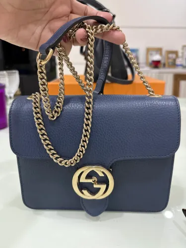 Bolsa Gucci Small Interlocking