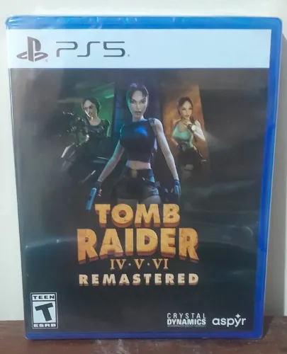 Tomb Raider 4, 5 e 6 Remastered Jogo Ps5 Mídia Física Novo Lacrado
