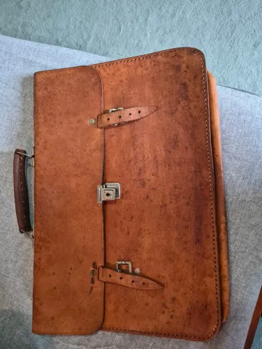 Maleta de couro vintage
