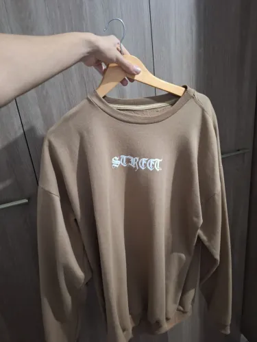 Moletom oversized marrom