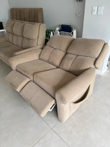Conjunto sofá reclinável