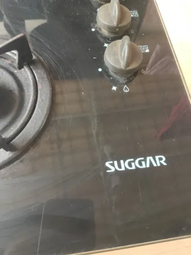 Cooktop Suggar 4 Bocas Vidro Temperado Preto - Usado (Ótimo Estado)