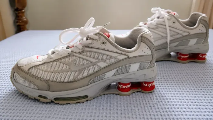 ? NIKE SHOX RIDE 2 x SUPREME WHITE ? ORIGINAL ? COM CERTIFICADO DROPER ? HIGIENIZADO PRO