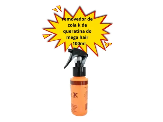 Removedor de mega hair e cola de queratina da marca K para retirar megahair 100ml.