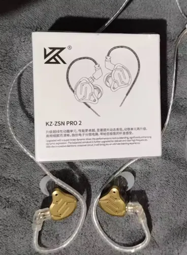 Fone KZ ZSN Pro 2 Lacrado na cor dourado