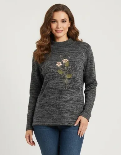 Blusa tam M feminina Cinza Venticella