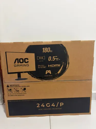 AOC, Monitor Gamer G4 24? 180Hz, 24G4/P, 0,5ms IPS, com Ajuste de Altura(Lacrado, GARANTIA