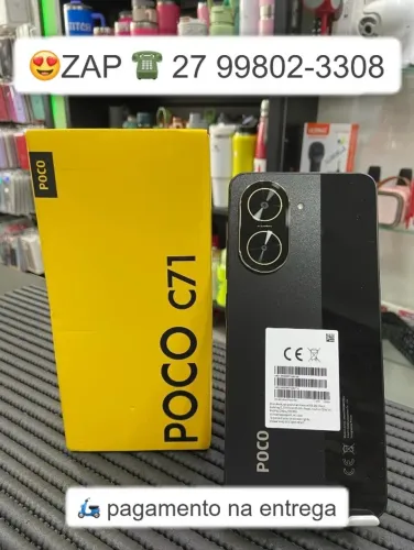 -''''POCO C71 128GB 4GB RAM Dual SIM Tela 6.88"