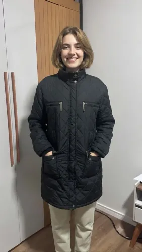 Casaco feminino longo puffer GG