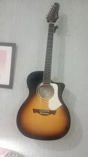 Violão eletroacústico Tagima Rio Negro aceito troca numa guitarra 