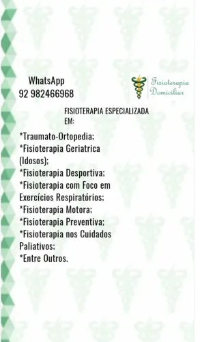 Fisioterapia Traumato-Ortopédica Domiciliar - Adultos e Idosos.<br><br><br><br>