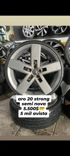 aro 20 strong 5x100 pneus semi novos 