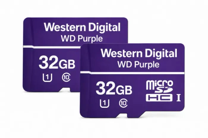 Cartão de Memória MicroSD WD Purple 32GB Original - Ideal para Câmeras de Segurança