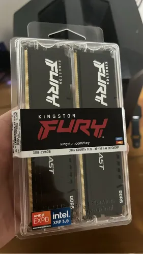 Memória RAM Kingston Fury 6000mhz CL30 2x16GB