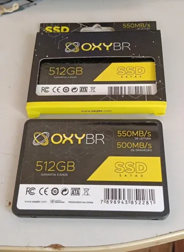 SSD OXIBR 512GB NOVO SEM USO