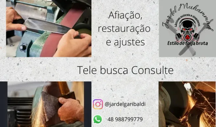 Afiação, restauração, troca de cabos e construção 