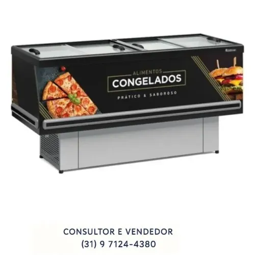 Ilha para Congelados 2 Metros Gelopar