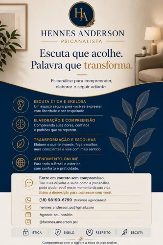 Psicanalista | Atendimento Online | Escuta Ética e Humanizada