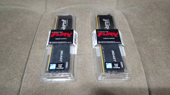 Memória RAM Kingston Fury Beast 32GB DDR4 3200MHz CL16.