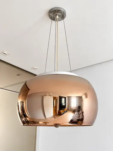 Lustre Pendente Soho Cobre Cristal