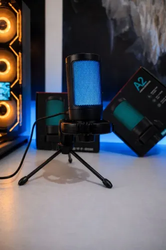 Microfone Gamer Fifine A2 RGB - SEMI NOVO