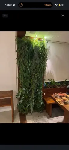 Plantas artificiais para Jardim suspenso