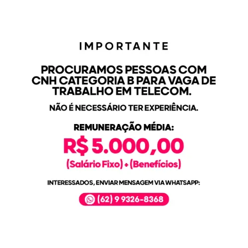 TÉCNICO DE TELECOM - SENADOR CANEDO