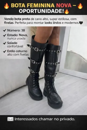 Bota nova  cano longo!!