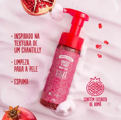Chantilly de Banho Sabonete Líquido Romã Loccitane